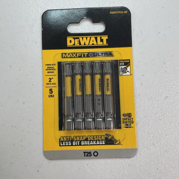 DeWALT Drill Bit Set New Sealed 35 Pieces 2” PH2 T25 Maxfit Ultra Tool - Picture 8 of 9